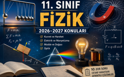 11. Sınıf Fizik 2026-2027 Konu Özeti ve Çözümlü Sorular