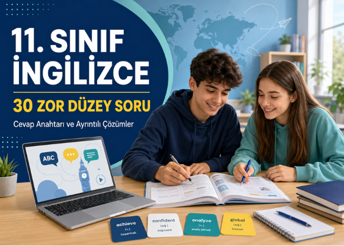 11. Sınıf İngilizce Zor Düzey Soru Çalışması Konu Açıklaması