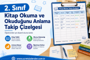 2. Sınıf Kitap Okuma ve Okuduğunu Anlama Takip Çizelgesi