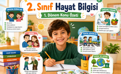 2. Sınıf Hayat Bilgisi 1. Dönem Konu Özeti – 2026-2027