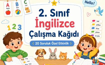 2. Sınıf İngilizce soru ve çözümlemeleri