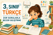 3. Sınıf Türkçe Zor Sorularla Beceri Geliştirme Soruları