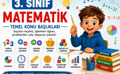 3. Sınıf Matematik Sınavı – Konu Özeti