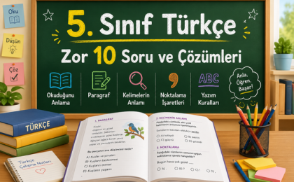 5. Sınıf Türkçe Zor Sorular ve Çözümleri PDF