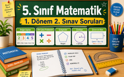 5. Sınıf Matematik 2026-2027 1. Dönem 2. Sınav Konu Özeti ve Çözümlü Sorular