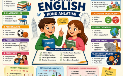 5. Sınıf İngilizce Yazılı Sınavı
