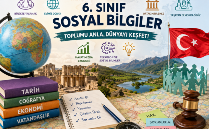 6. Sınıf Sosyal Bilgilerde Başarı İçin Temel Öğrenme Alanları