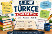 6. Sınıf Türkçe Yazılı Sınavı 50 Soruluk Özel Kaynak