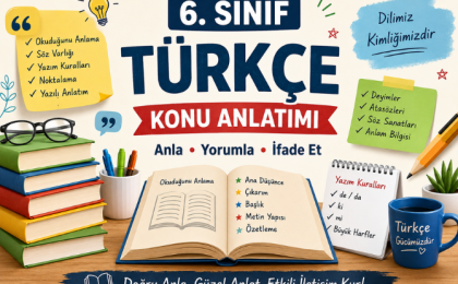 6. Sınıf Türkçe Yazılı Sınavı 50 Soruluk Özel Kaynak
