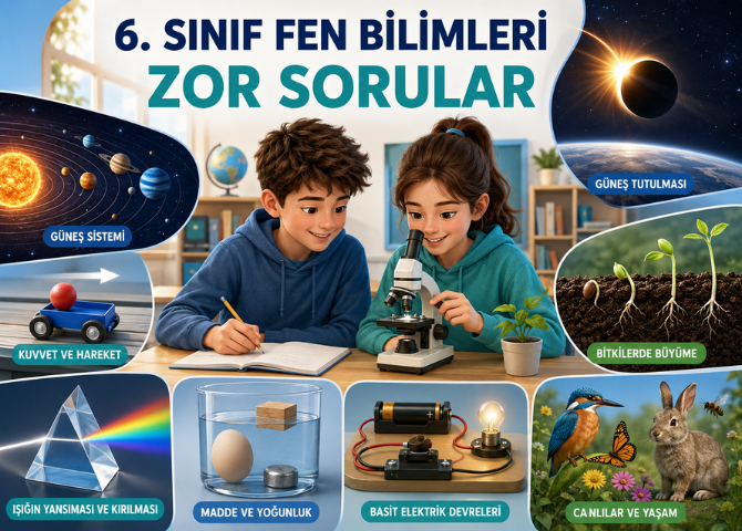 6. Sınıf Fen Bilimleri Zor Soruları Konu Açıklaması
