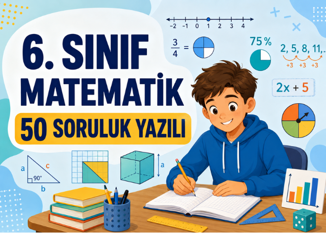 6. Sınıf Matematik Yazılısında Öğrencilerimizi Bekleyen Konular