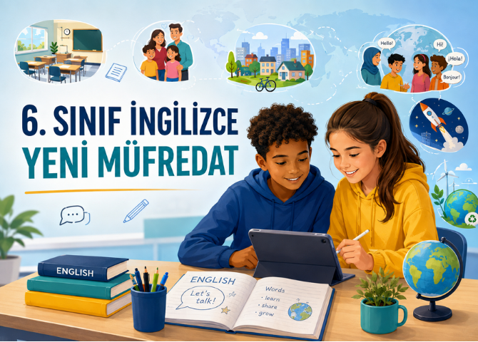 6. Sınıf İngilizce Yeni Müfredat Konuları ve Kazanımları Soruları