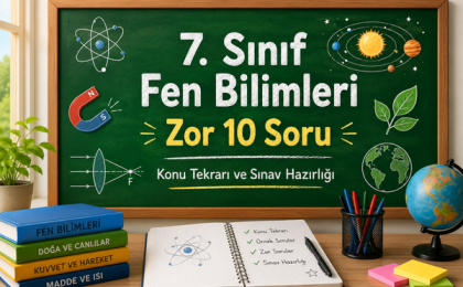 7. Sınıf Fen Bilimleri Zor Test