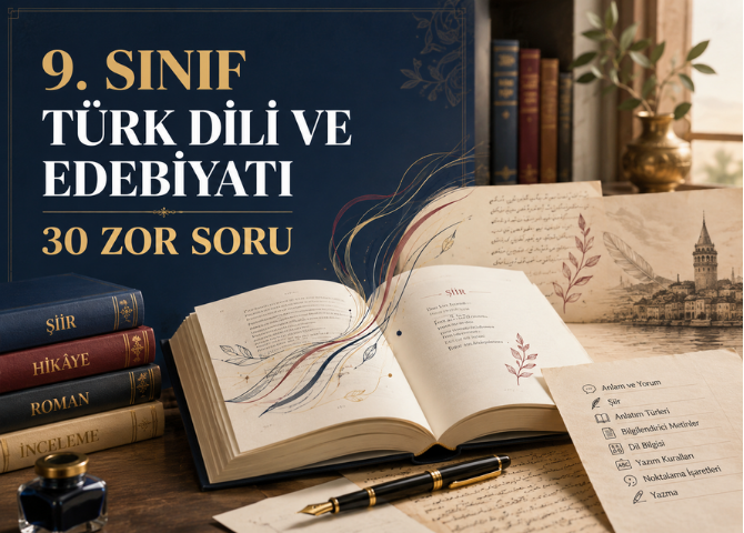 9. Sınıf Türk Dili ve Edebiyatında Metin Tahlili ve Anlatım Becerileri Soruları