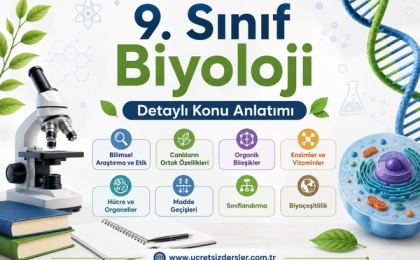 9. Sınıf Biyoloji 50 Soruluk Test – Detaylı Konu Anlatımı