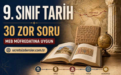 9. Sınıf Tarih Zor Sorular Konu Açıklaması