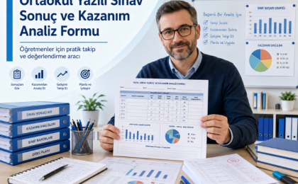 Ortaokul Yazılı Sınav Sonuç ve Kazanım Analiz Formu