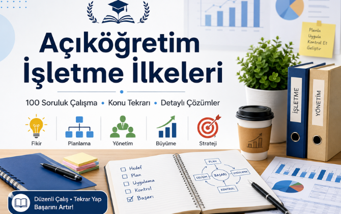 Açıköğretim İşletme İlkeleri – 100 Soruluk Çalışma kağıdı
