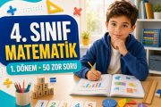 4. Sınıf Matematik 1. Dönem 50 Zor Soru Çalışmasının Kapsamı