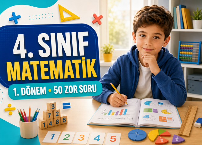 4. Sınıf Matematik 1. Dönem 50 Zor Soru Çalışmasının Kapsamı