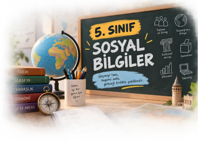 5. Sınıf Sosyal Bilgiler 30 Soruluk Özel sınav