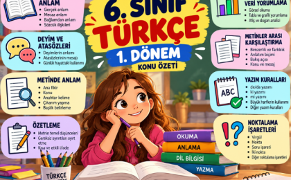 6.Sınıf Türkçe 1. Dönem Karışık Sorular