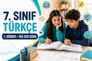 7. Sınıf Türkçe 1. Dönem 100 Zor Soru Çalışmasının Kapsamı