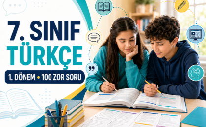 7. Sınıf Türkçe 1. Dönem 100 Zor Soru Çalışmasının Kapsamı