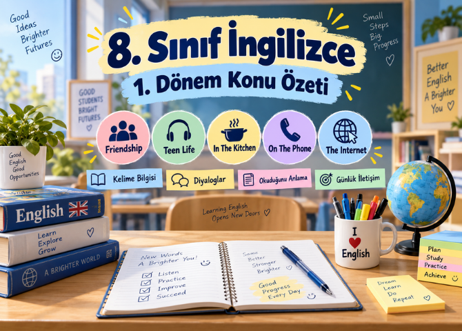 8.Sınıf İngilizce 1.Dönem Sınav soruları
