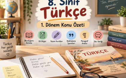 8.Sınıf Türkçe 1 Dönem Yazılı Soruları